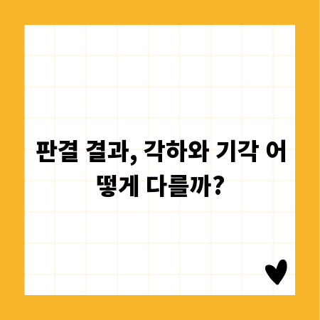 판결 결과, 각하와 기각 어떻게 다를까?