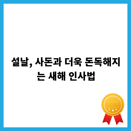 설날, 사돈과 더욱 돈독해지는 새해 인사법