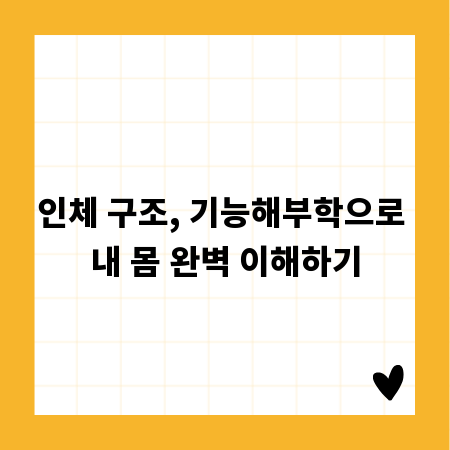 인체 구조, 기능해부학으로 내 몸 완벽 이해하기