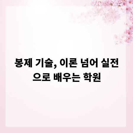 봉제 기술, 이론 넘어 실전으로 배우는 학원