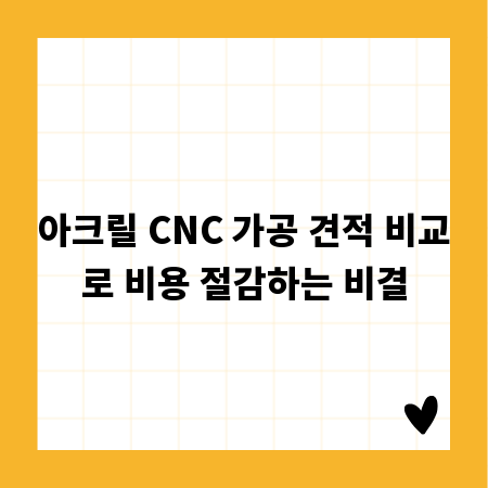 아크릴 CNC 가공 견적 비교로 비용 절감하는 비결