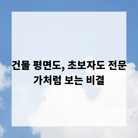 건물 평면도, 초보자도 전문가처럼 보는 비결